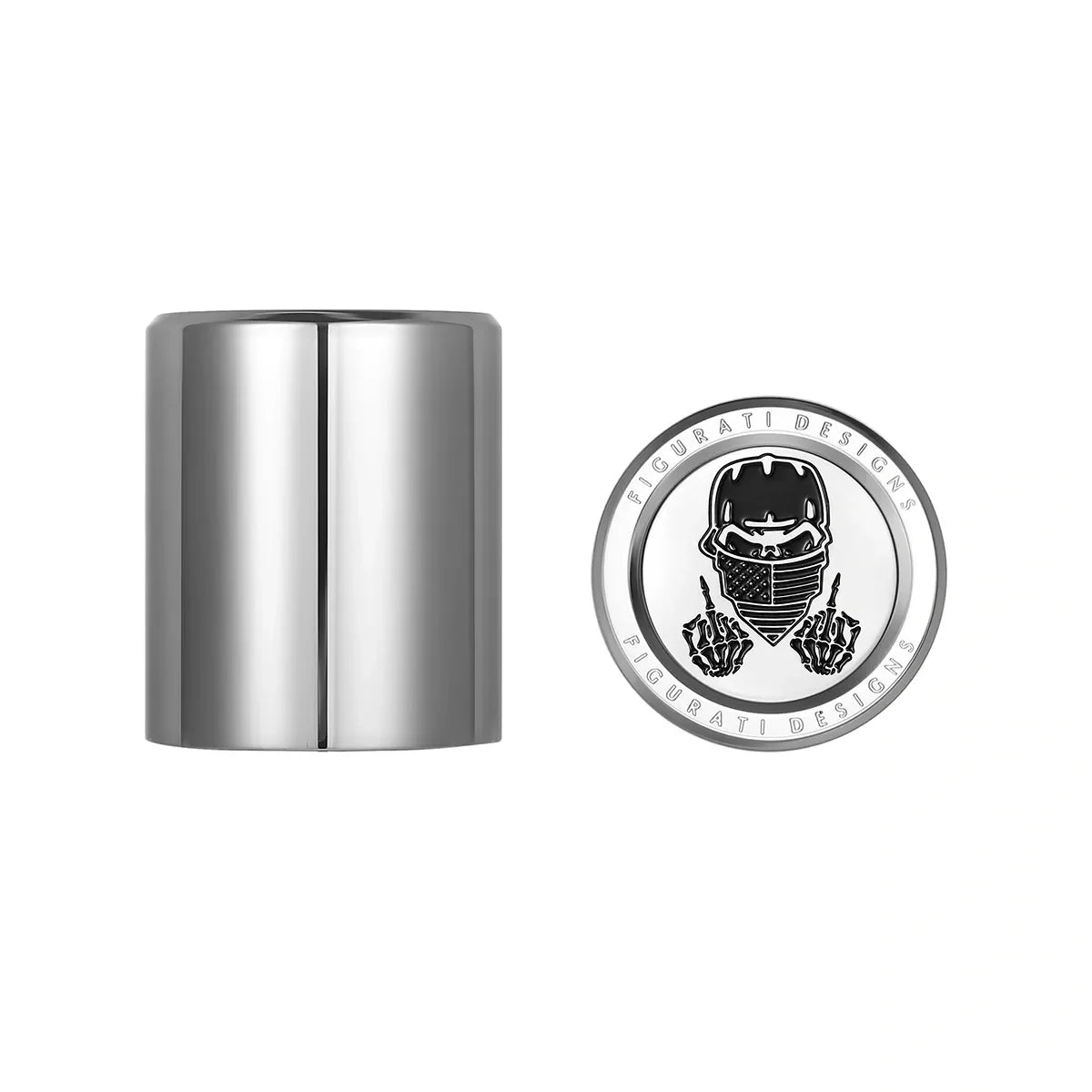 Harley-Davidson Stainless-Steel Masked Skull Docking Hardware