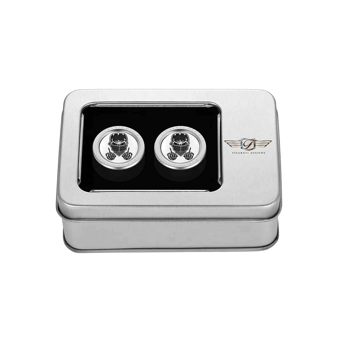 Harley-Davidson Stainless-Steel Masked Skull Docking Hardware