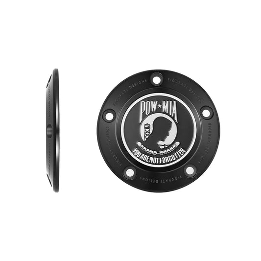 Harley-Davidson Stainless-Steel in Black POW MIA Twin Cam Timing Cover