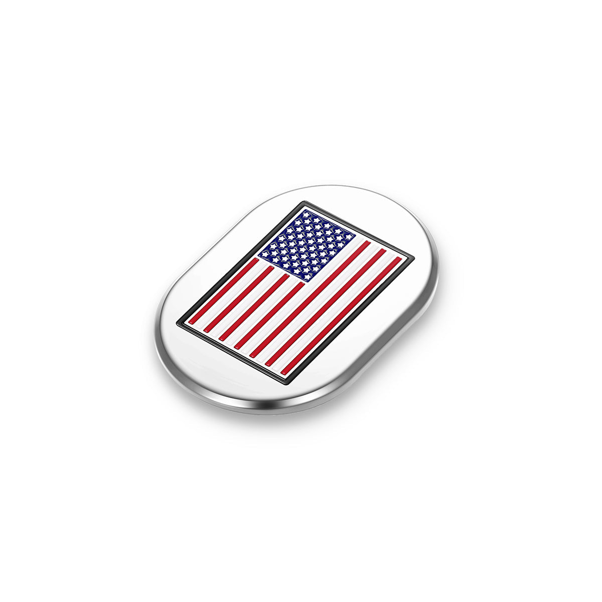 Harley-Davidson Stainless-Steel American Flag Antenna Cover - Right