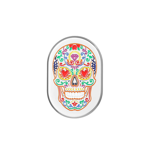 Harley-Davidson Stainless-Steel Antenna Sugar Skull Cover - Left