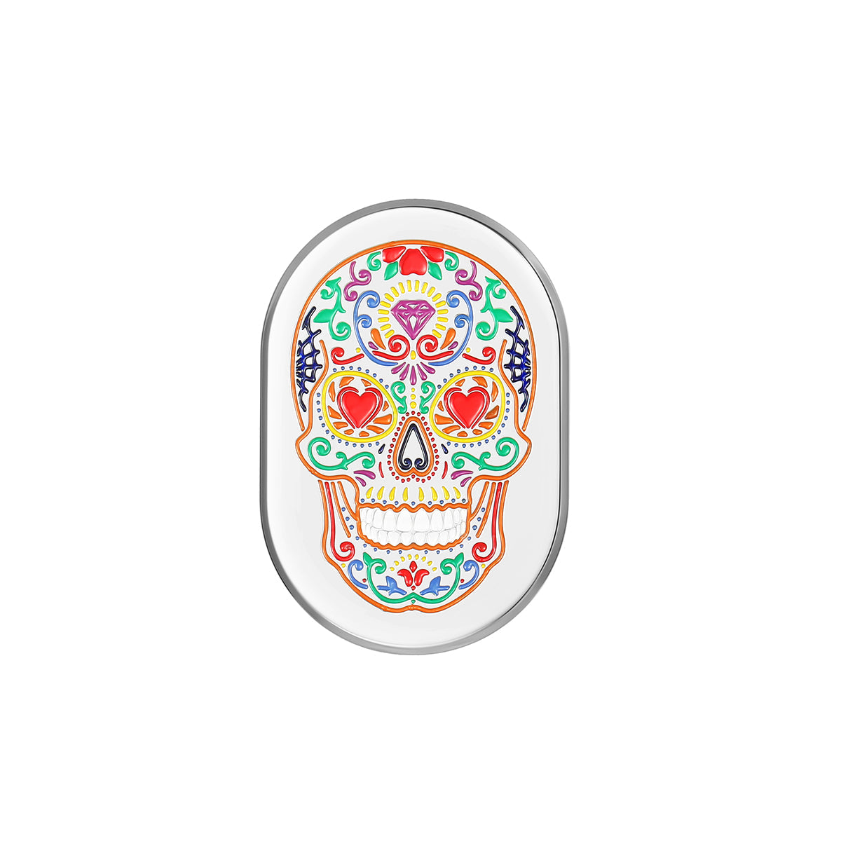 Harley-Davidson Stainless-Steel Antenna Sugar Skull Cover - Right