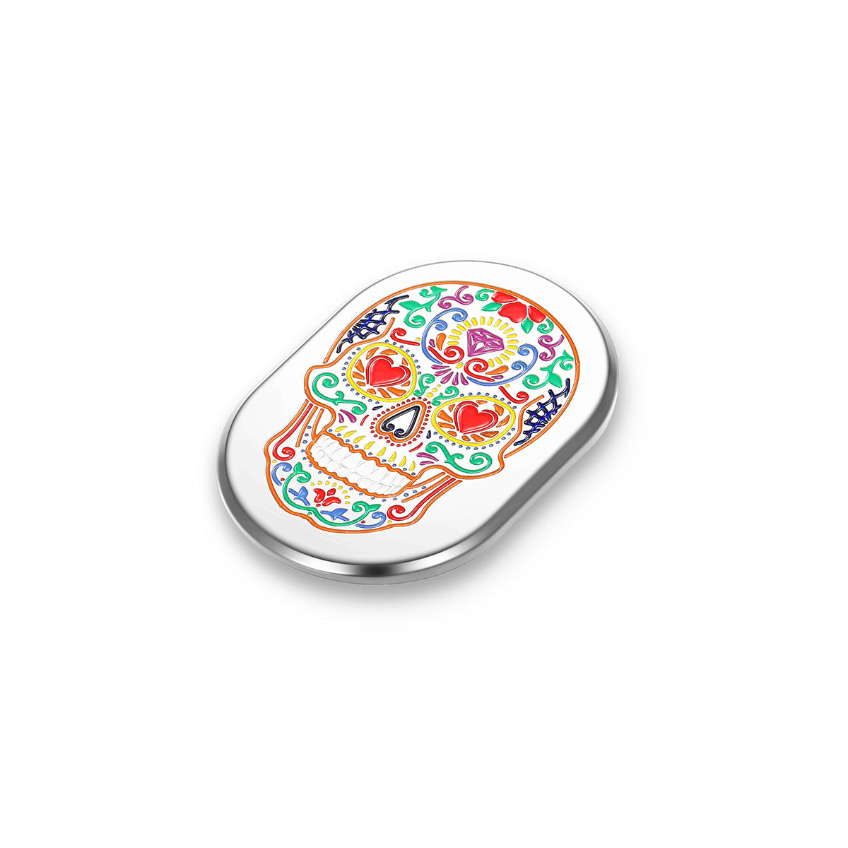 Harley-Davidson Stainless-Steel Antenna Sugar Skull Cover - Right
