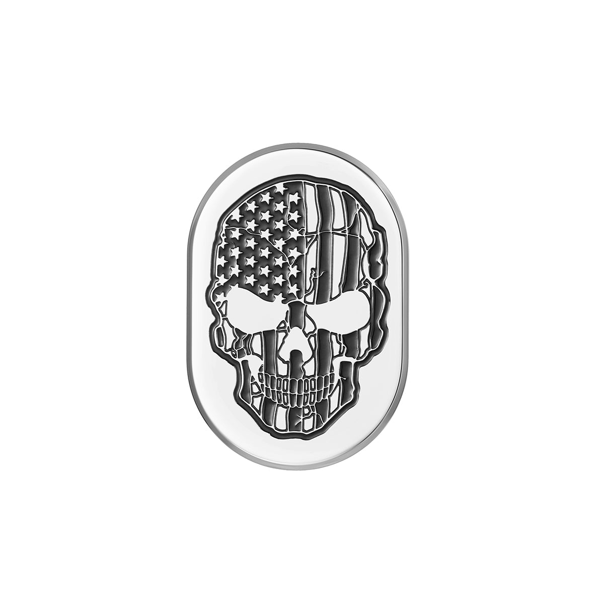 Harley-Davidson Stainless-Steel Black American Skull Antenna Cover - Right