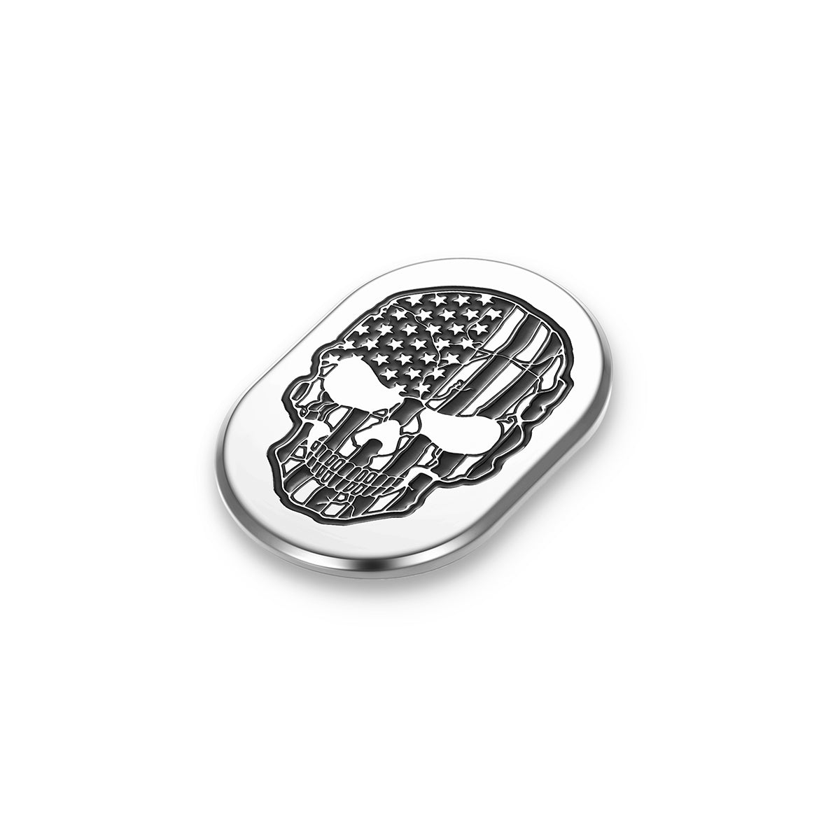 Harley-Davidson Stainless-Steel Black American Skull Antenna Cover - Right