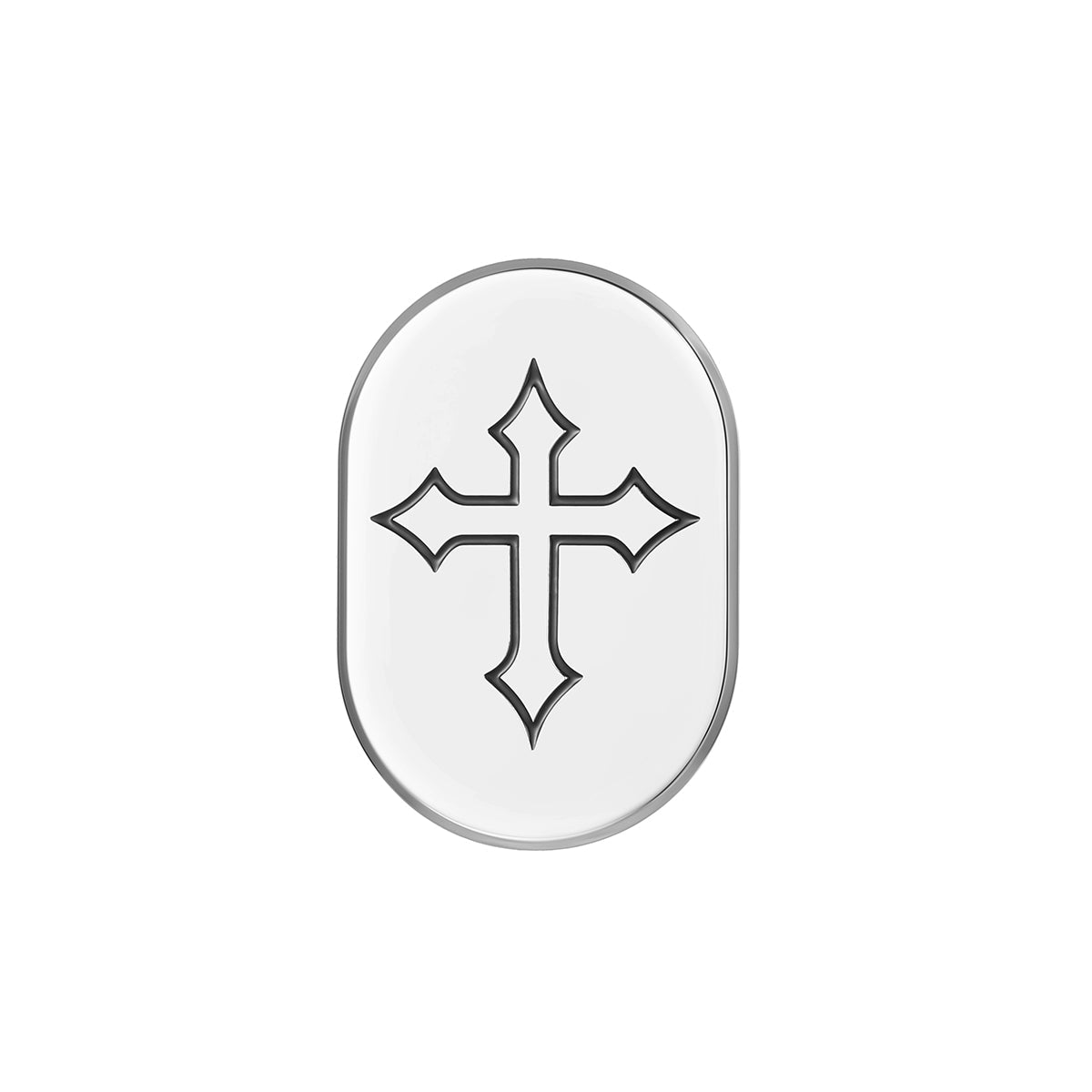 Harley-Davidson Stainless-Steel in Black Cross Antenna Cover - Right