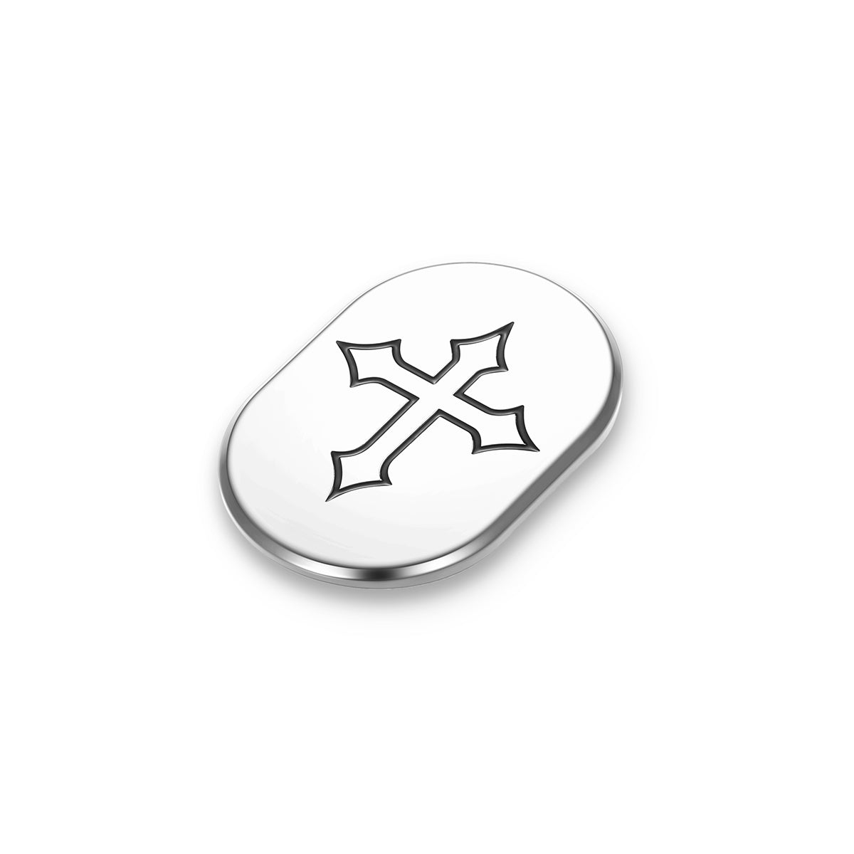 Harley-Davidson Stainless-Steel in Black Cross Antenna Cover - Right
