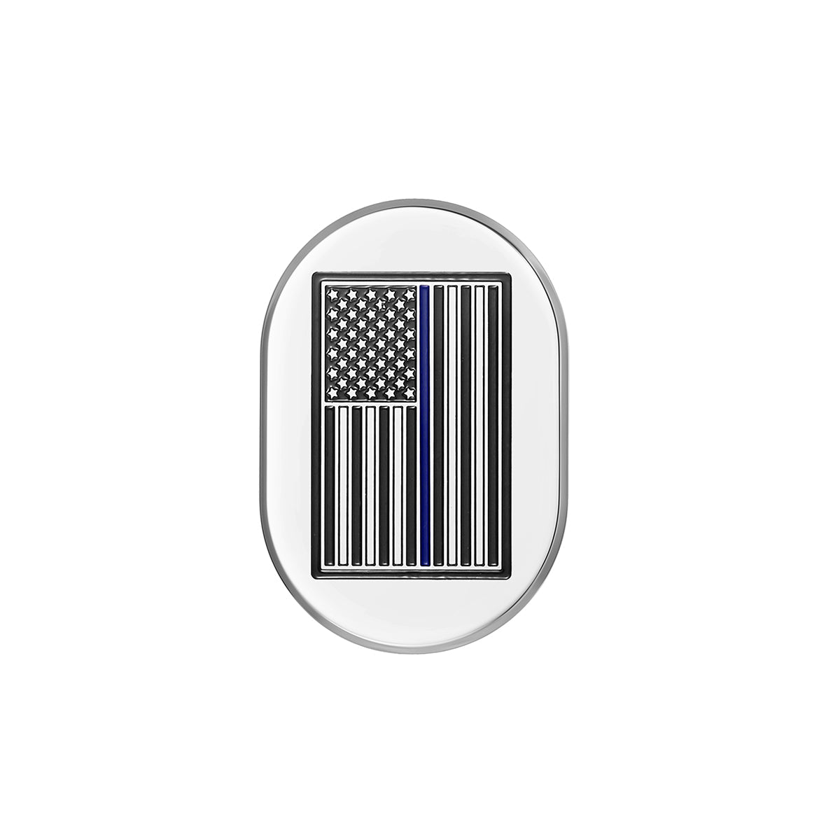 Harley-Davidson Stainless-Steel thin Blue Line Antenna Cover - Right