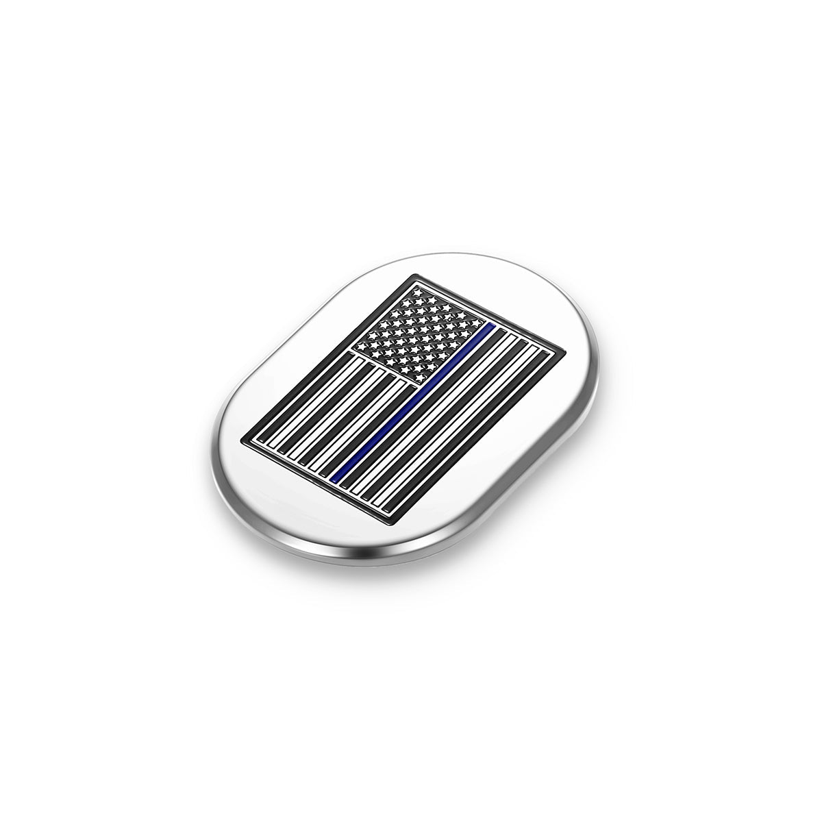 Harley-Davidson Stainless-Steel thin Blue Line Antenna Cover - Left