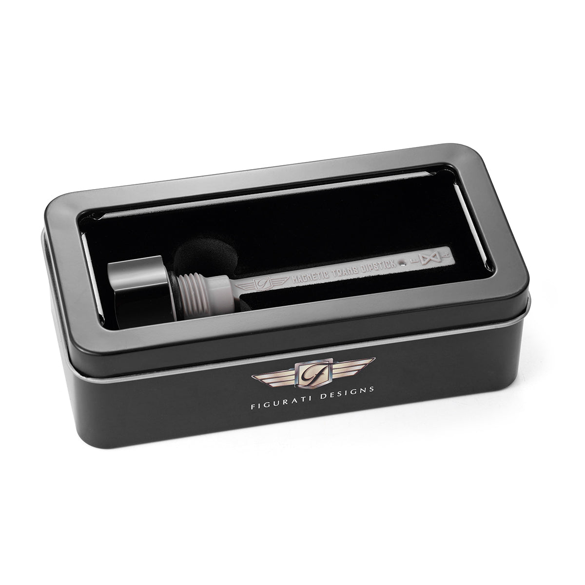 Magnetic Transmission Dipstick for Harley-Davidson All Models - Curved Black