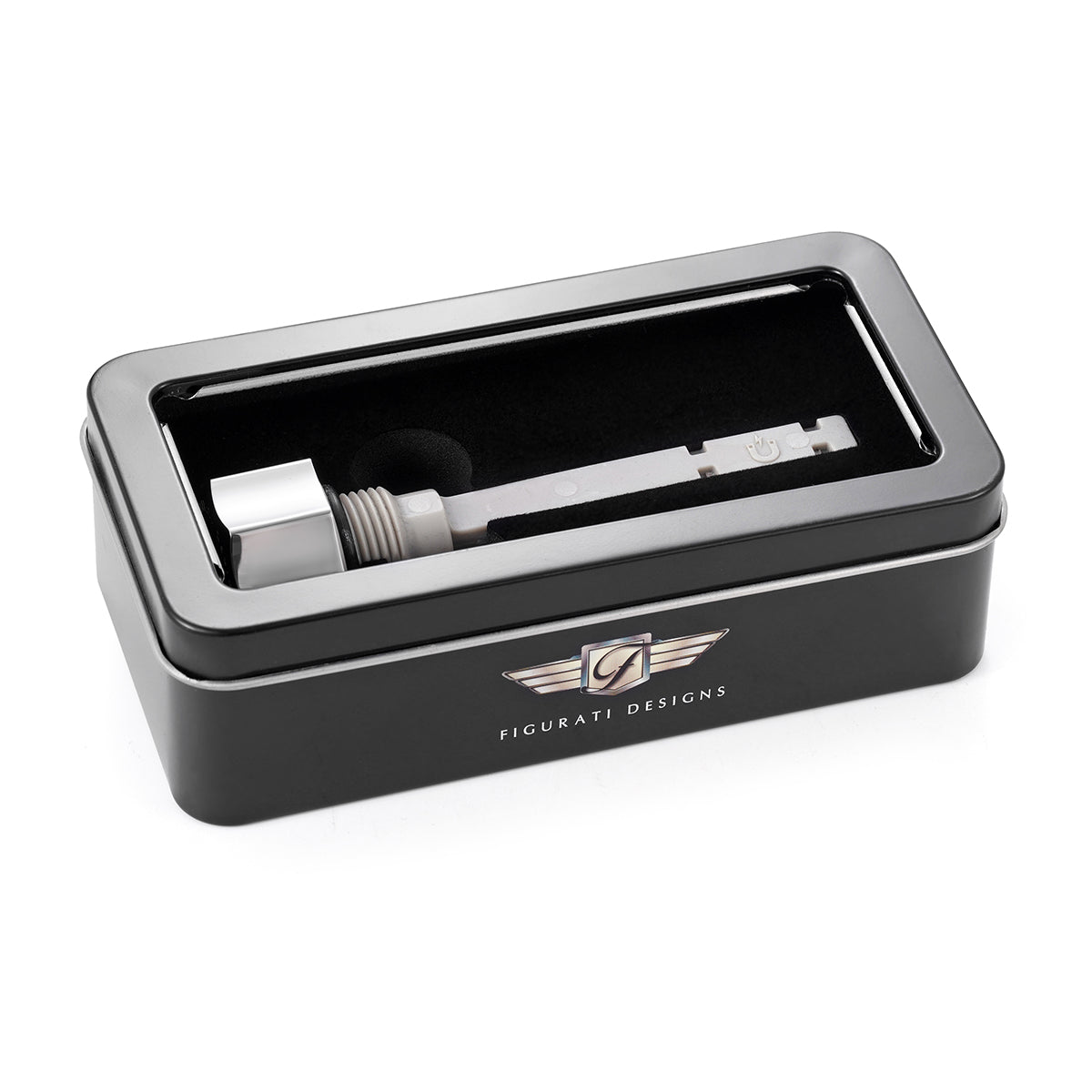Magnetic Transmission Dipstick for Harley-Davidson M8 (2017-2026) - Curved Silver
