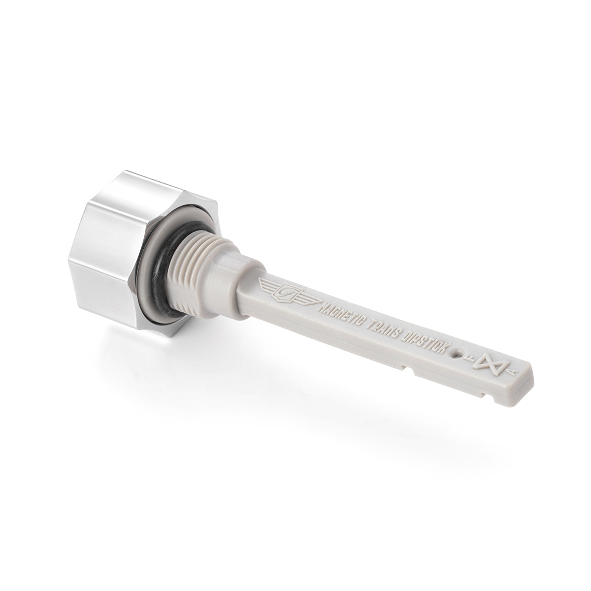 Magnetic Transmission Dipstick for Harley-Davidson All Models - Curved Silver