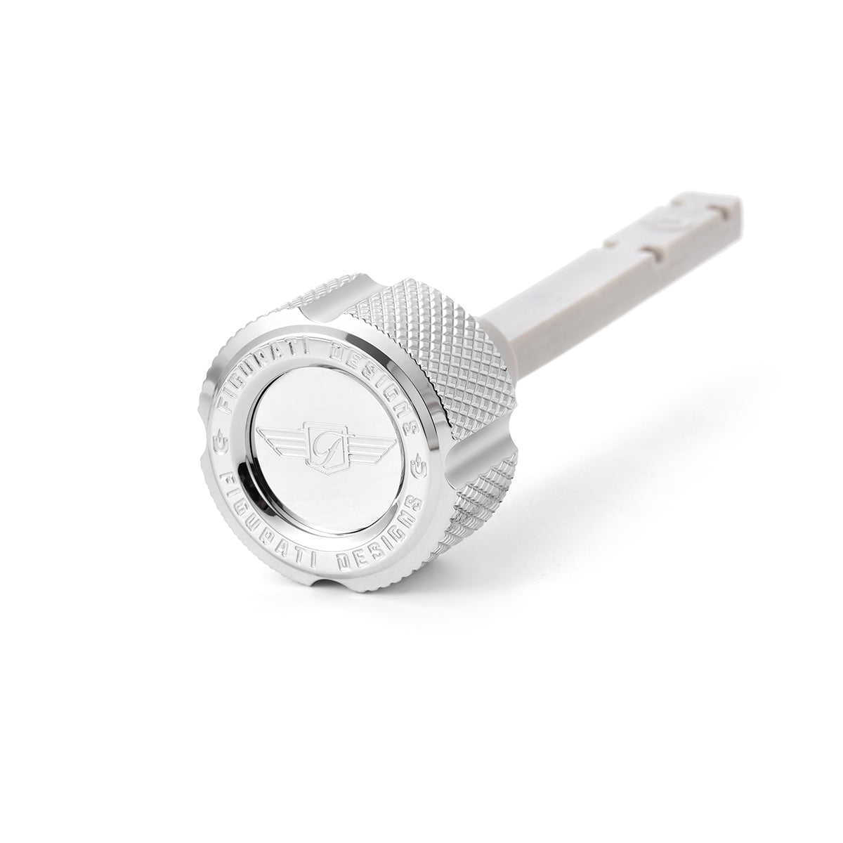 Magnetic Transmission Dipstick for Harley-Davidson M8 (2017-2026) - Knurled Silver