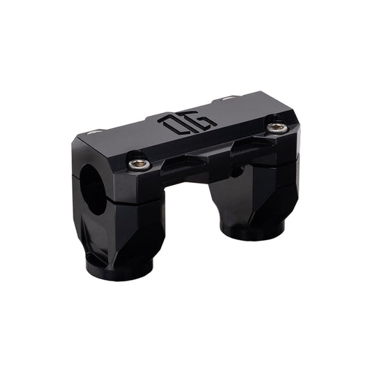 OG Black 2 inch Pull Straight Risers with Black Standard Top Clamp