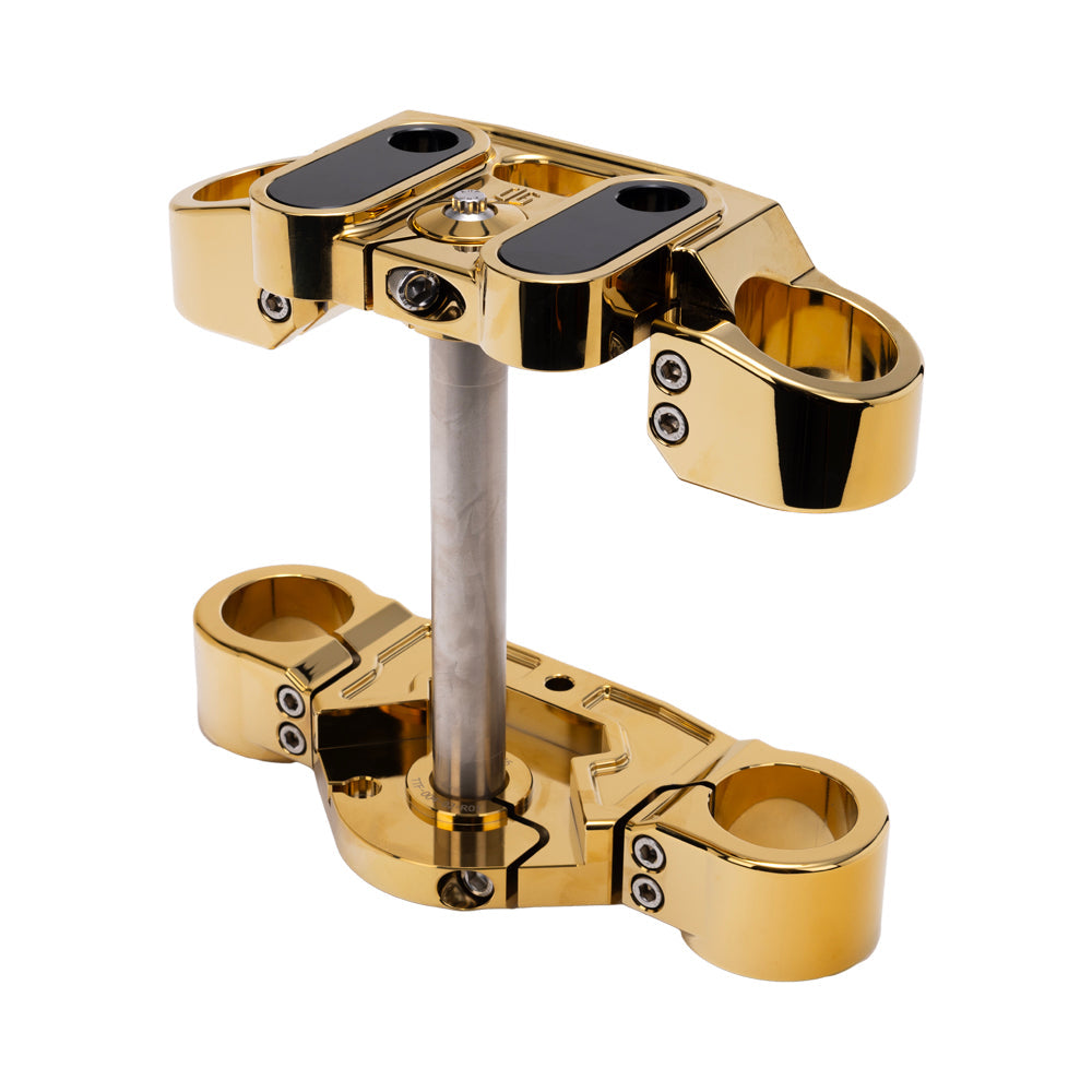 Gold Plating OG 2018-Up Softail 49mm Drop 1 inch Triple Trees kit