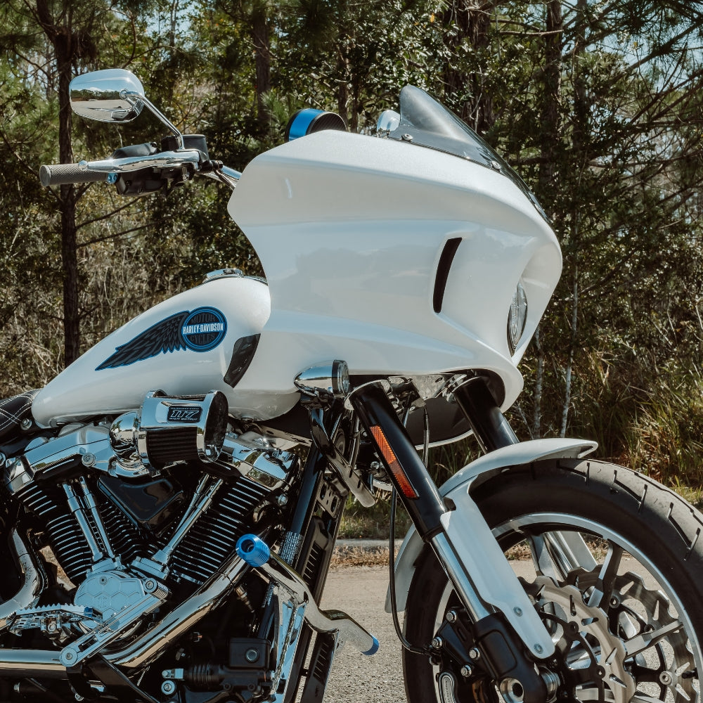 OG 2020-Up Softail Lowrider S & ST Triple Trees kit installed on a 2026 Softail Low Rider ST FXLRST
