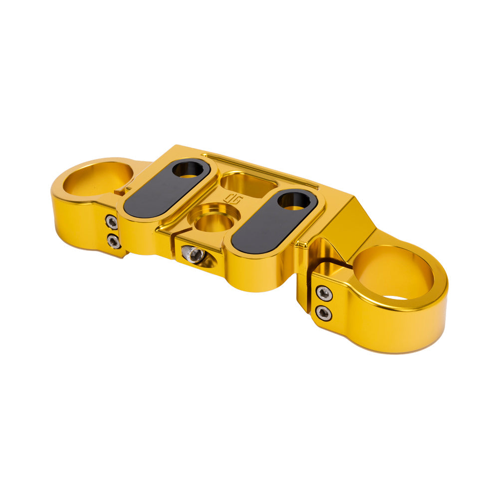 Gold 2020-Up Softail Lowrider S & ST Drop 1" Top Triple Tree