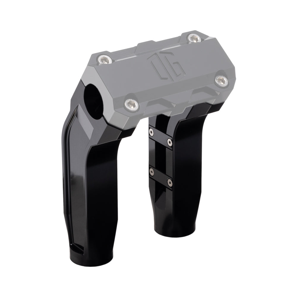 Black OG 6.5 inch Pull Back Riser Legs