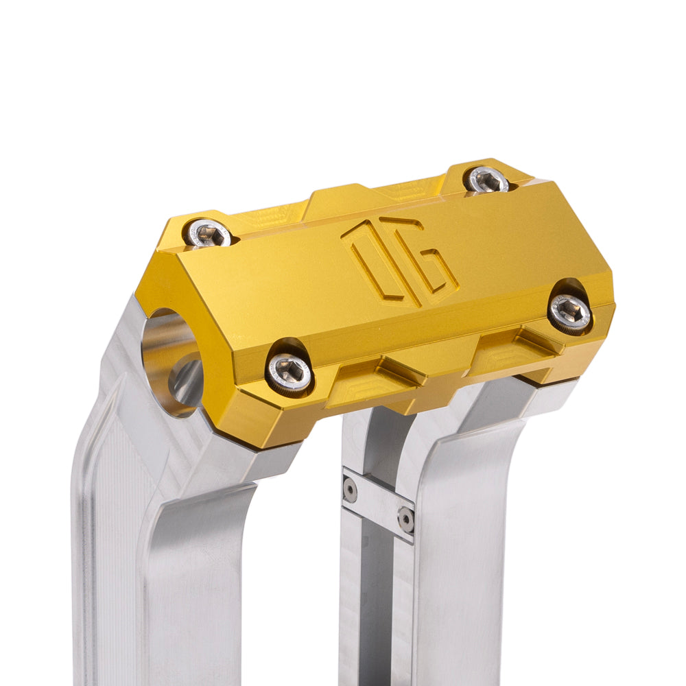 OG Aluminum 6.5 inch Straight Risers with Gold Standard Top Clamp