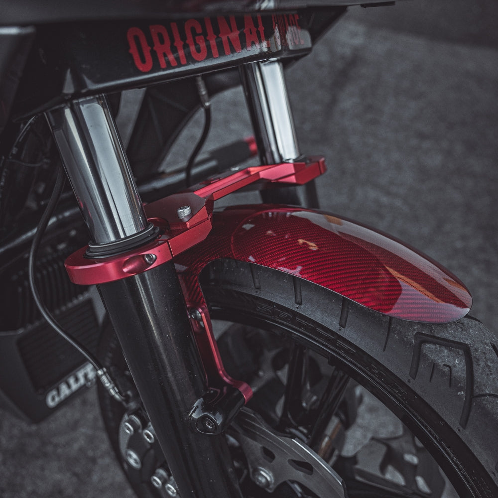 OG Bagger Shorty Carbon Fiber Fender Kit - 2023 and earlier models installed on a 2017 Road Glide FLTR