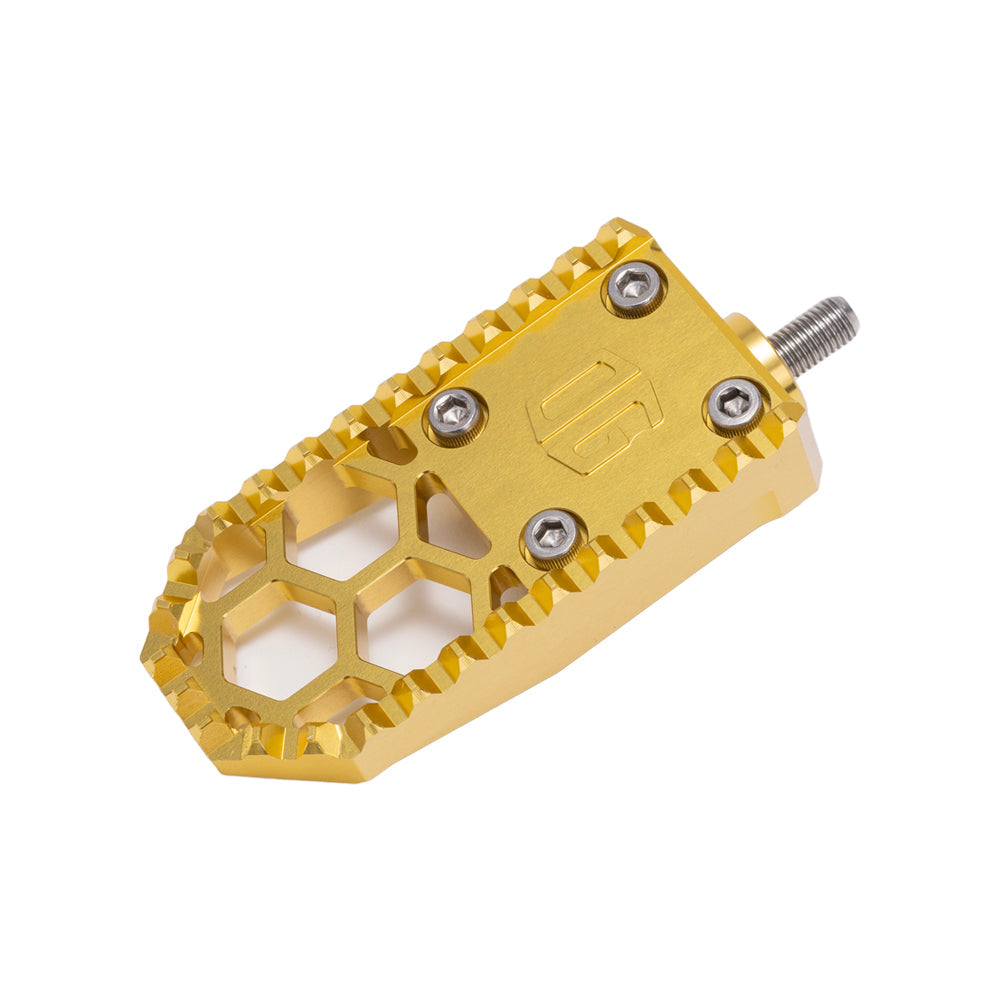 Gold Harley Davidson Touring Bagger Mini Brake Pedal Gripper kit for Adjustable Brake Arm