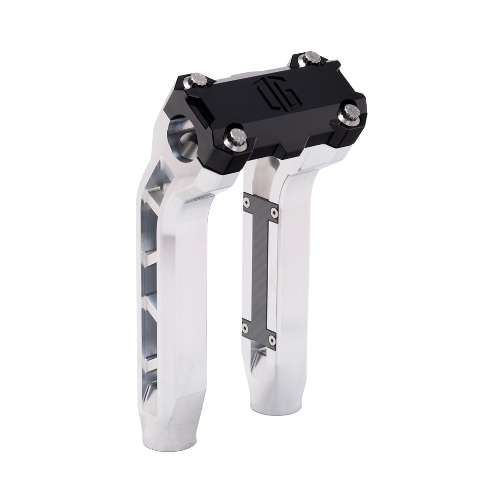 OG Aluminum Performance 8.5 inch Pull Back Riser Legs with Black Performance Top Clamp