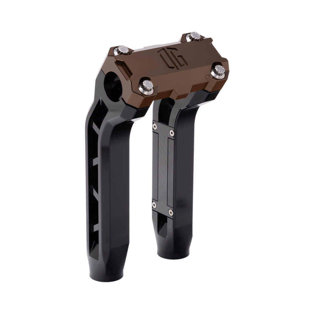 OG Black Performance 8.5 inch Pull Back Riser Legs with Bronze Performance Top Clamp
