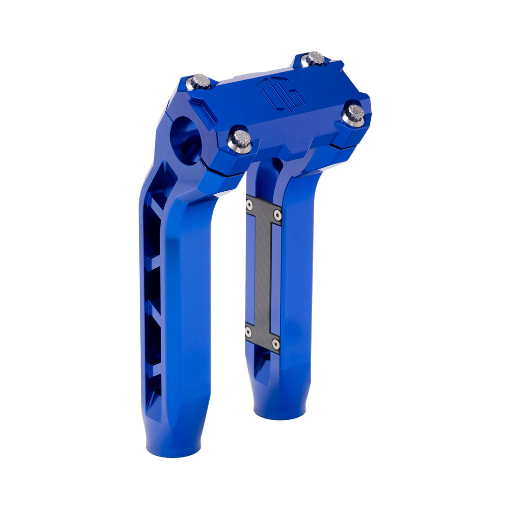 OG Blue Performance 8.5 inch Pull Back Riser Legs with Blue Performance Top Clamp