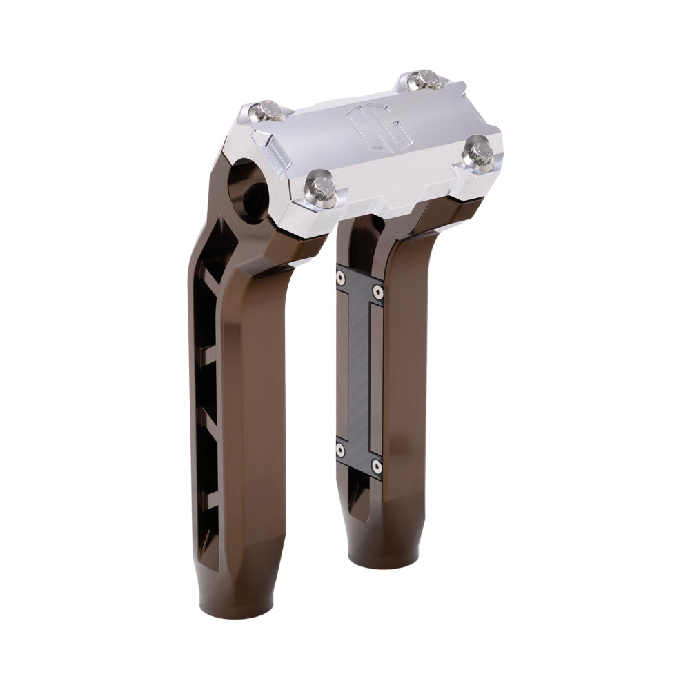 OG Bronze Performance 8.5 inch Pull Back Riser Legs with Aluminum Performance Top Clamp
