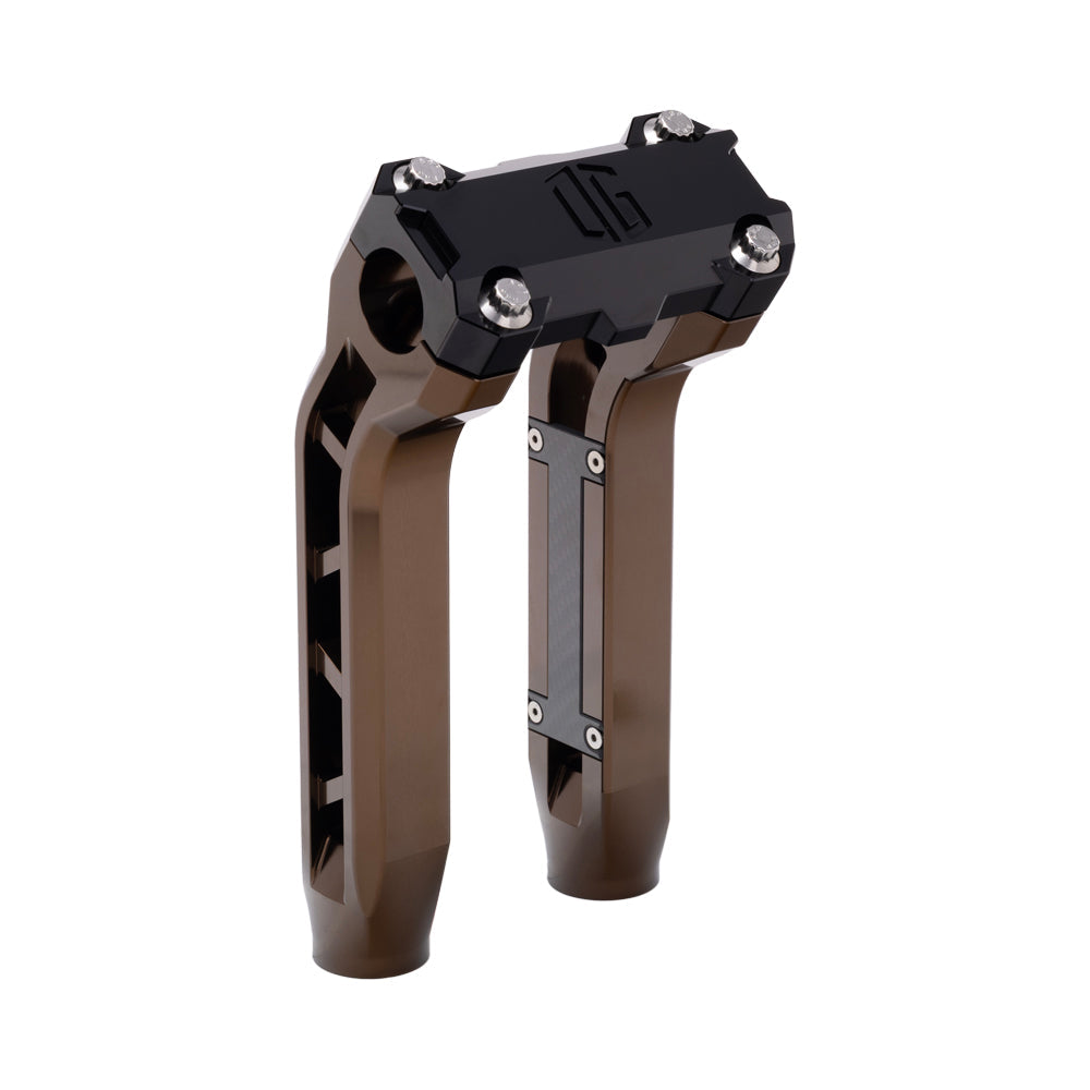 OG Bronze Performance 8.5 inch Pull Back Riser Legs with Black Performance Top Clamp