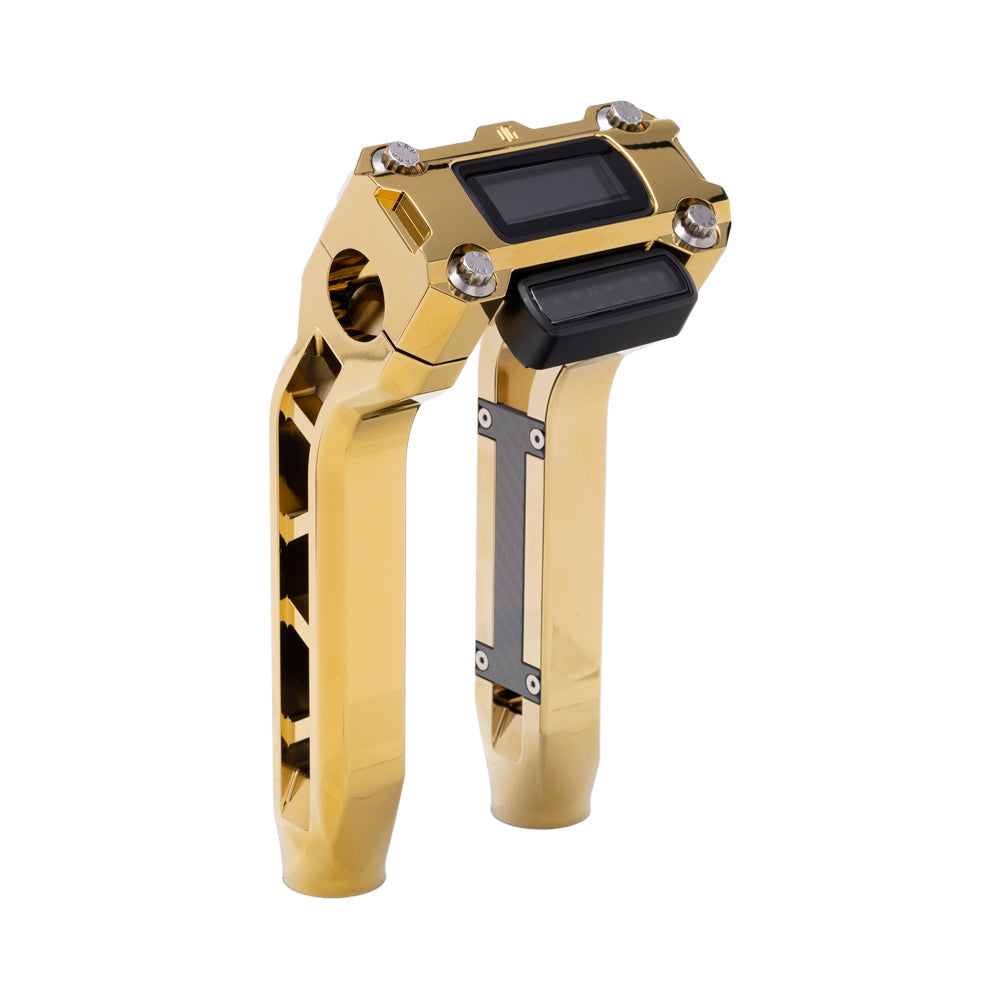 OG Gold Plating Performance 8.5 inch Pull Back Riser Legs with Gold Plating Performance Digital Gauge Top Clamp