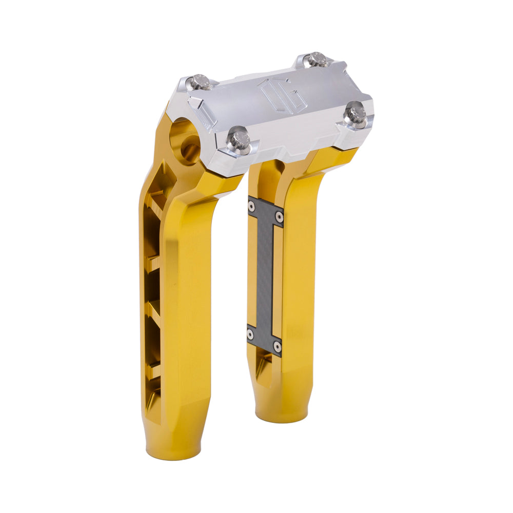 OG Gold Performance 8.5 inch Pull Back Riser Legs with Aluminum Performance Top Clamp