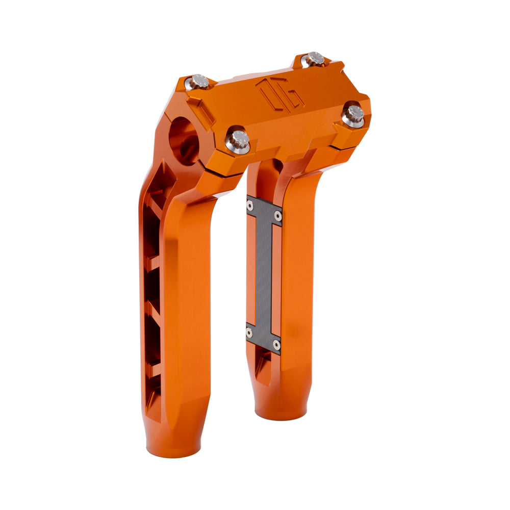 OG Orange Performance 8.5 inch Pull Back Riser Legs with Orange Performance Top Clamp