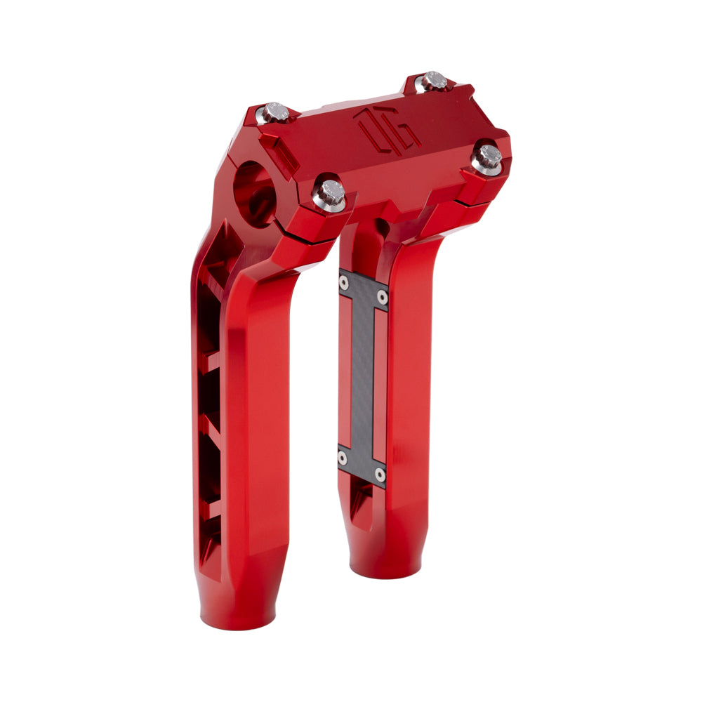 OG Red Performance 8.5 inch Pull Back Riser Legs with Red Performance Top Clamp