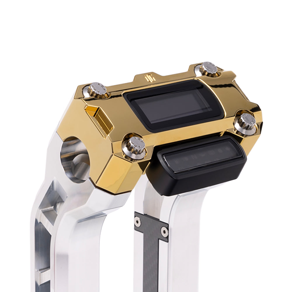 OG Gold Plating Performance Digital Gauge Top Clamp on OG Aluminum Performance Riser Legs
