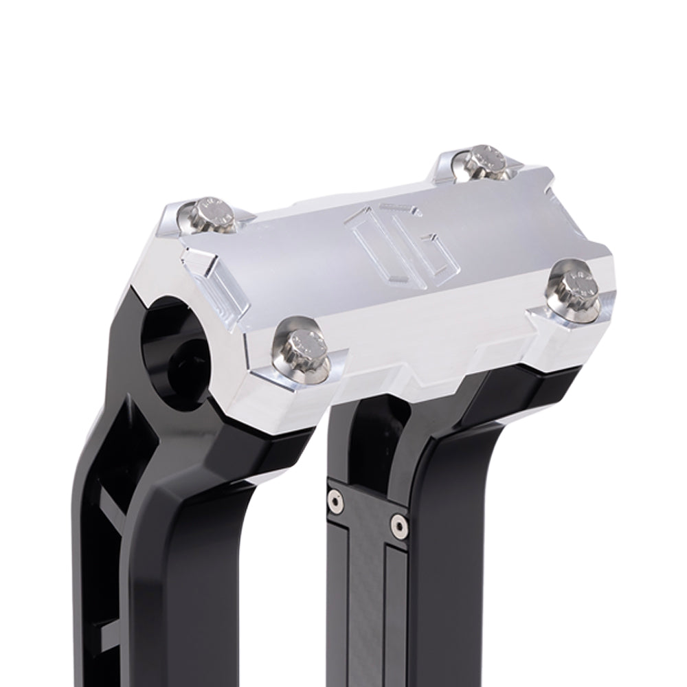 OG Aluminum Performance Top Clamp on OG Black Performance Riser Legs