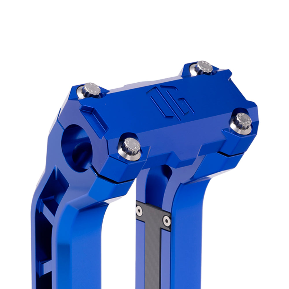 OG Blue Performance Top Clamp on OG Blue Performance Riser Legs