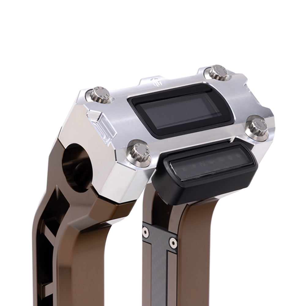 OG Aluminum Performance Digital Gauge Top Clamp on OG Bronze Performance Riser Legs