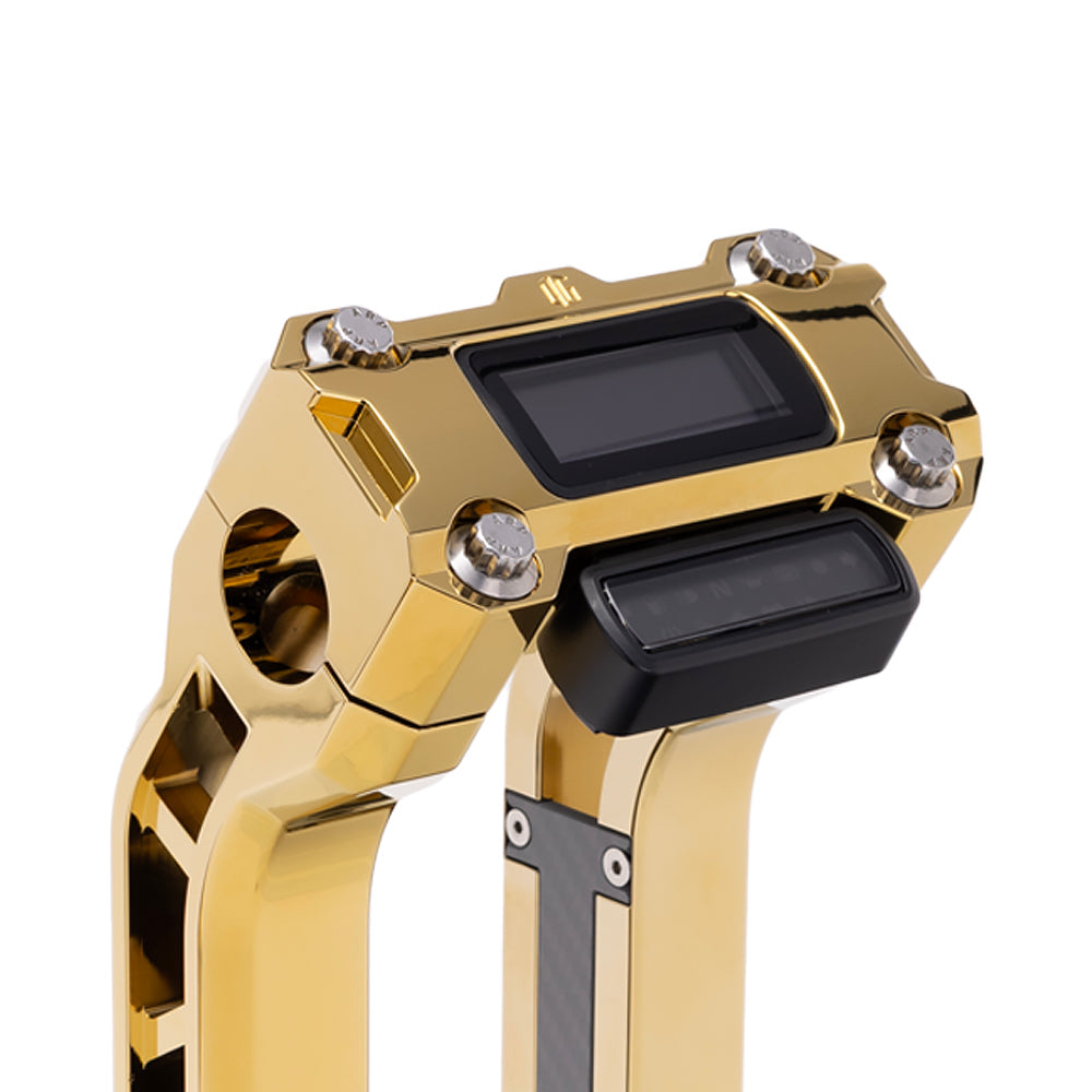 OG Gold Plating Performance Digital Gauge Top Clamp on OG Gold Plating Performance Riser Legs