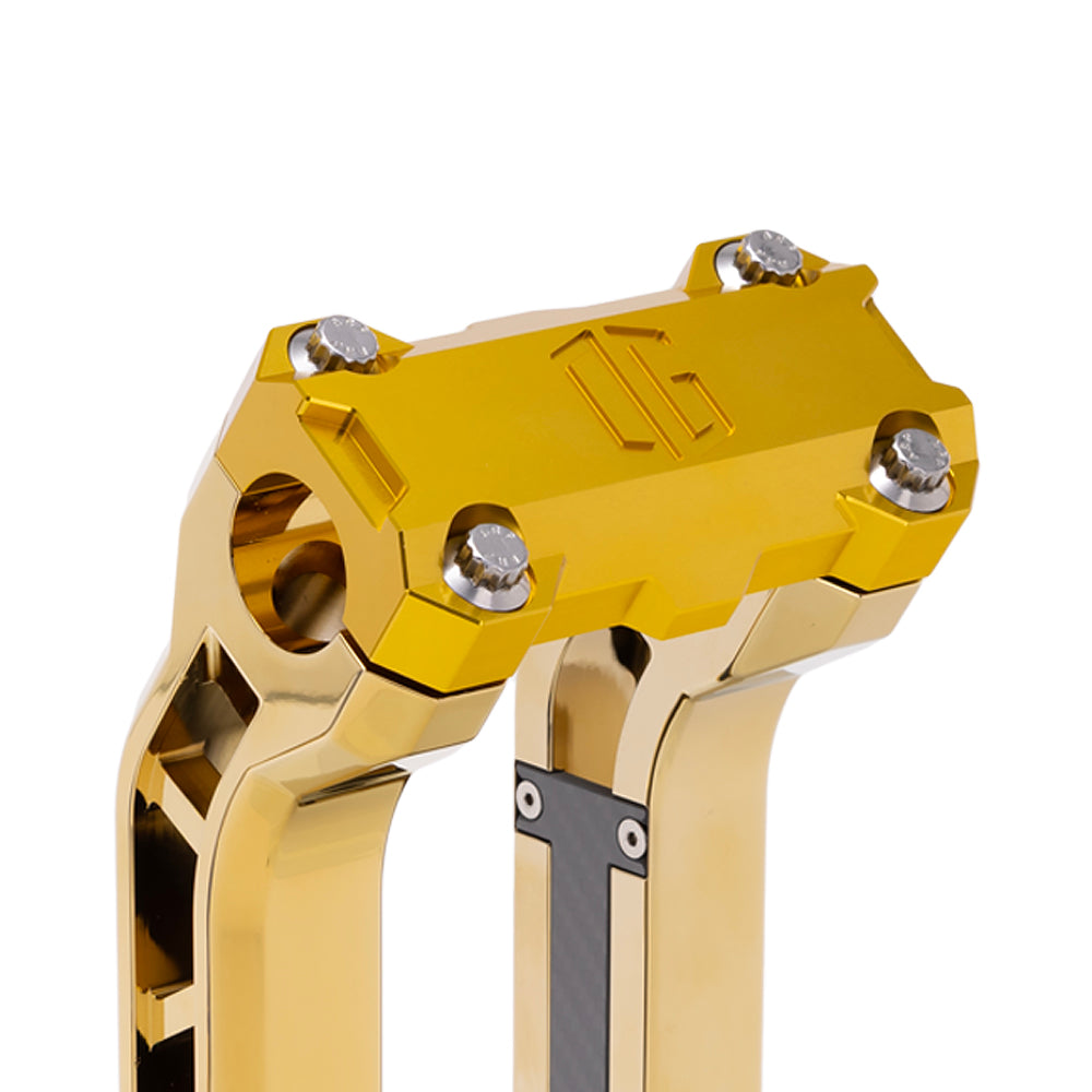 OG Gold Performance Top Clamp on OG Gold Plating Performance Riser Legs