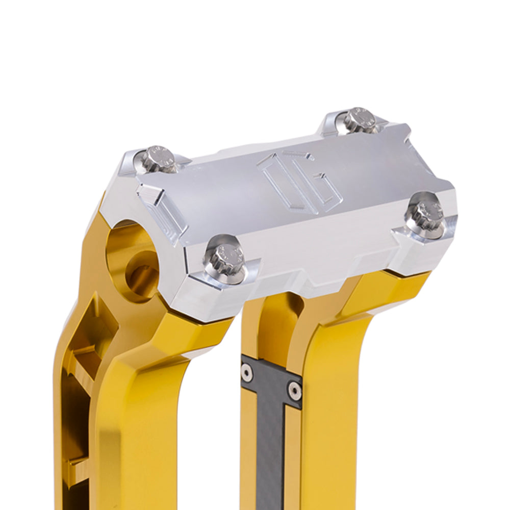 OG Aluminum Performance Top Clamp on OG Gold Performance Riser Legs
