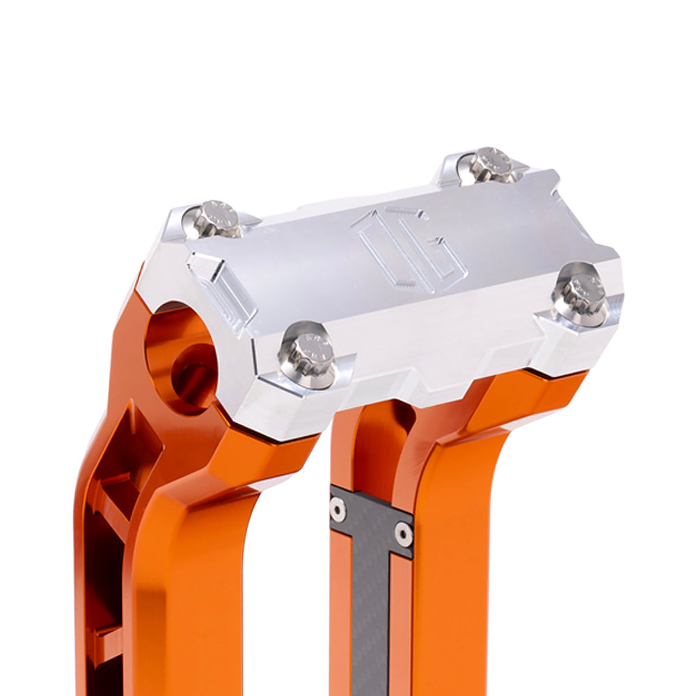 OG Aluminum Performance Top Clamp on OG Orange Performance Riser Legs