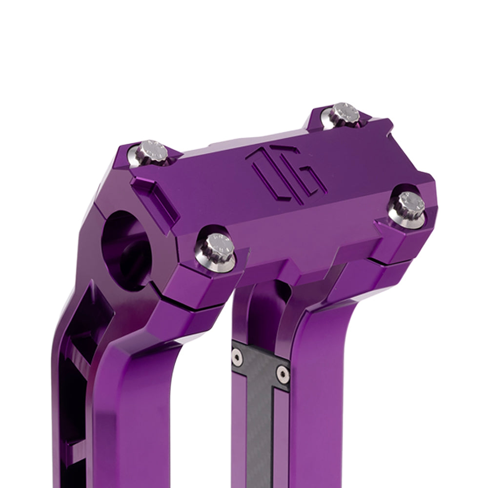 OG Purple Performance Top Clamp on OG Purple Performance Riser Legs