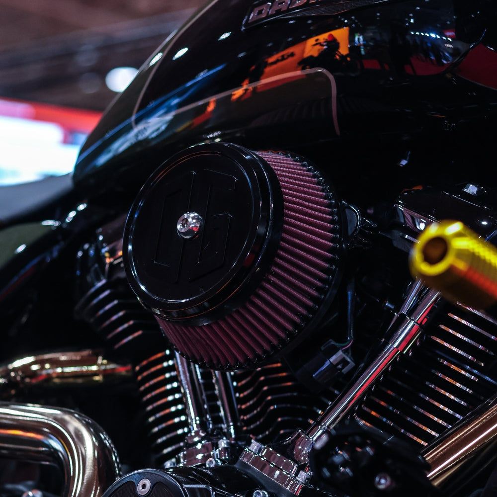 OG Round Air Cleaner Cover - Classic installed on a 2026 Road Glide FLTR Olive Steel