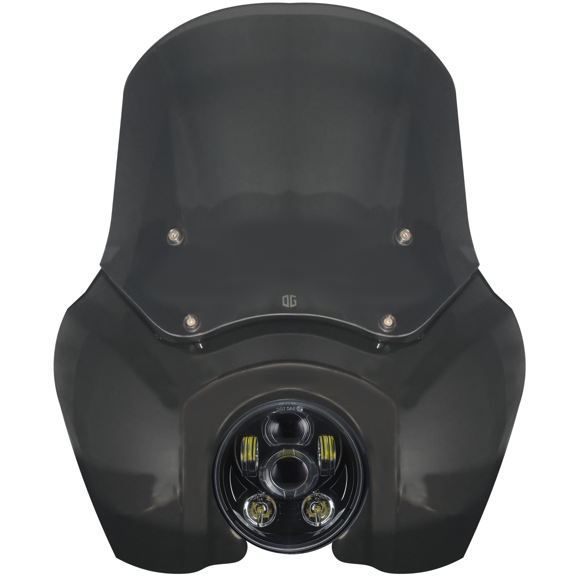 OG T-Sport Fairing kit for Harley-Davidson with OG LED Projector Headlight Daymaker conversion Black