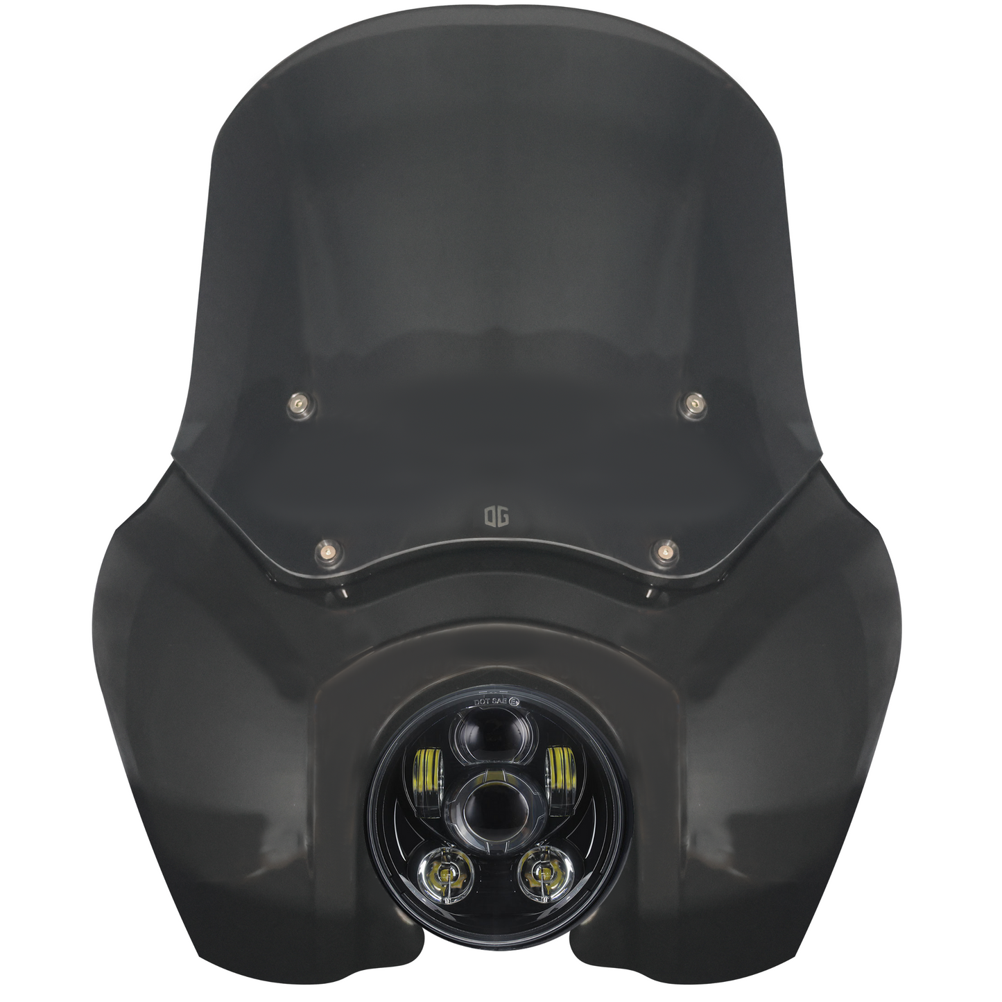 OG T-Sport Fairing kit for Harley-Davidson with OG LED Projector Headlight Daymaker conversion Black