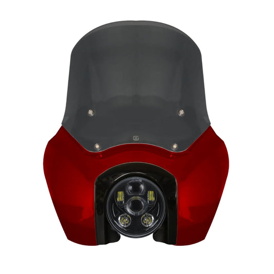 Original Garage Moto Softail Low Rider S Complete T-Sport Fairing Kit - Red Rock - 5.75 LED Black Headlight