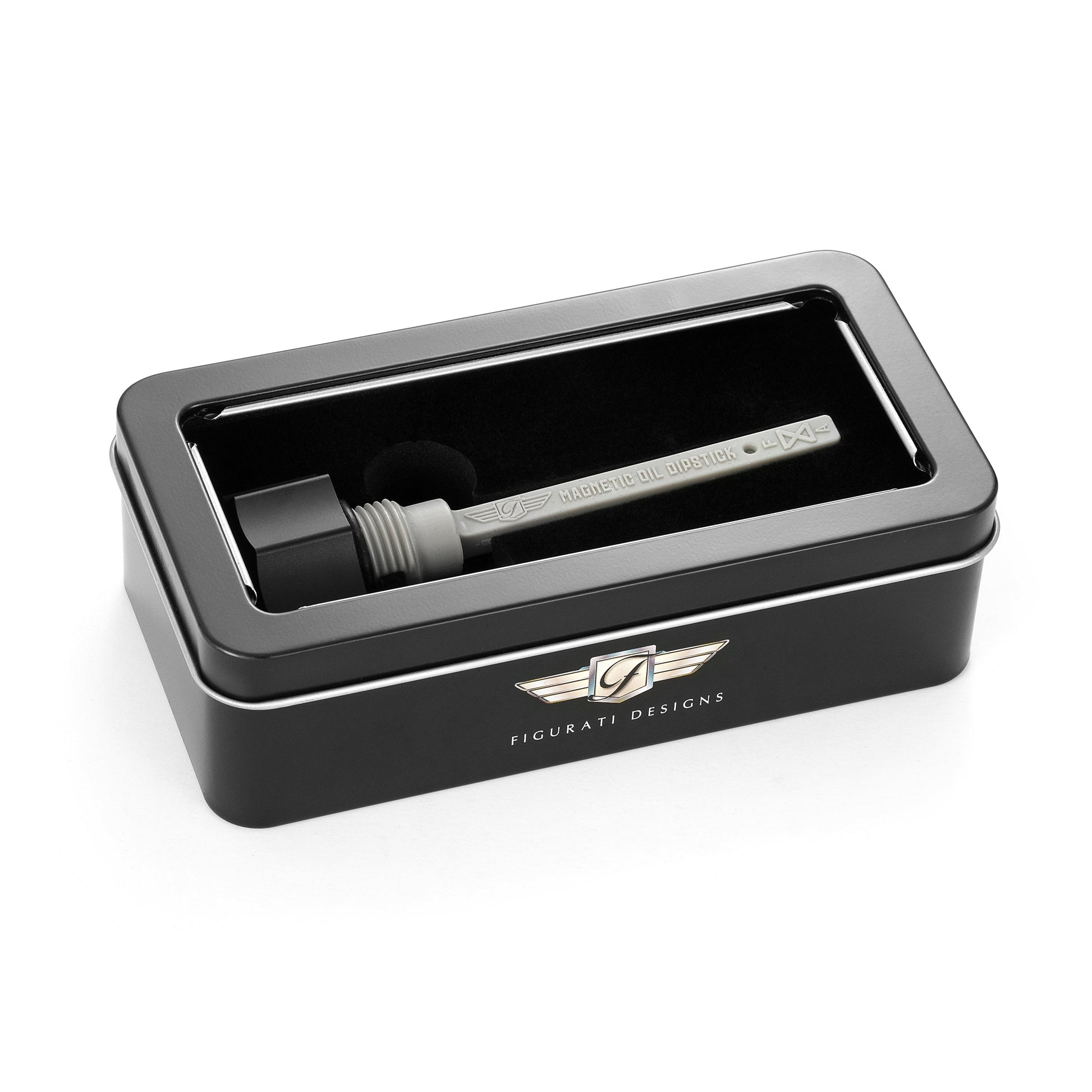 Performance Magnetic Transmission Dipstick for Harley-Davidson M8 (2017-2026) - Curved Black