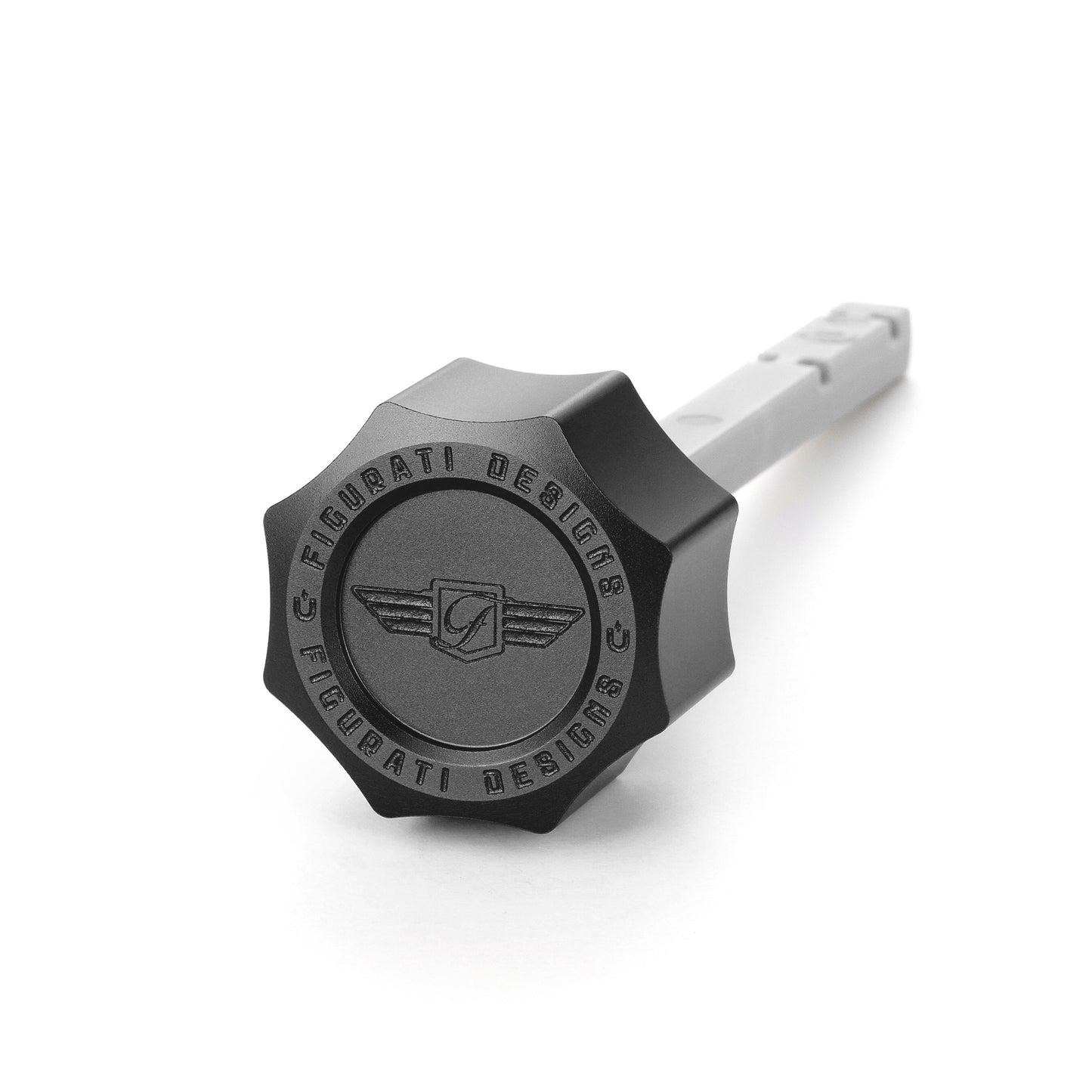 Performance Magnetic Transmission Dipstick for Harley-Davidson M8 (2017-2026) - Curved Black