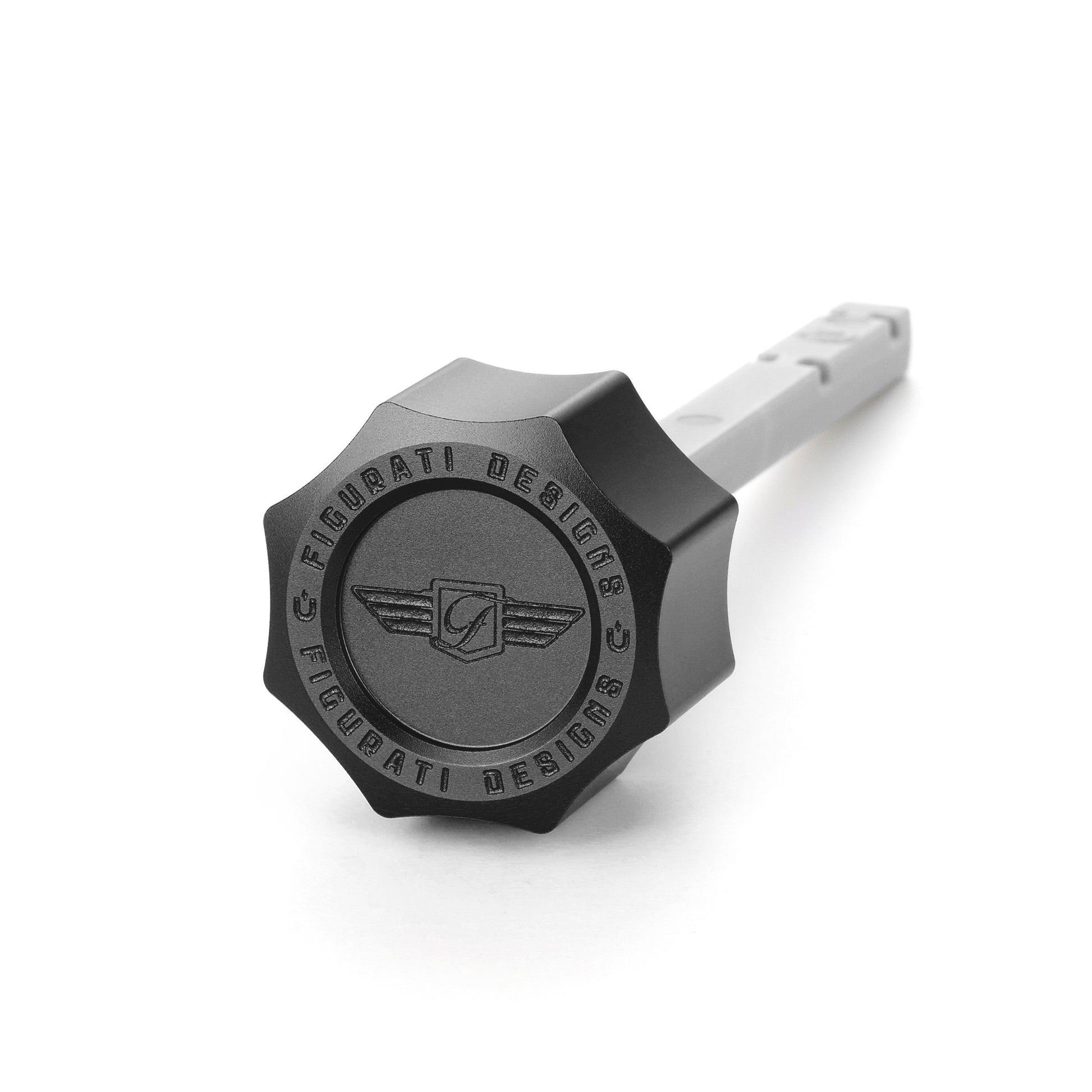 Performance Magnetic Transmission Dipstick for Harley-Davidson M8 (2017-2026) - Curved Black